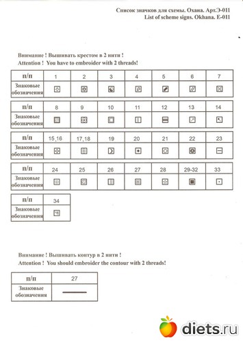 40 фото: Схемы вышивок