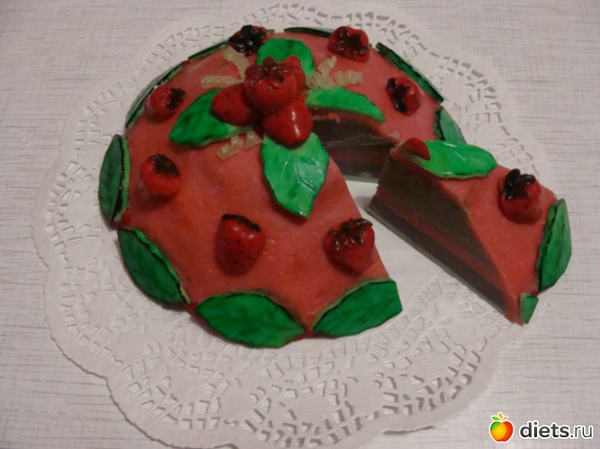 Торт Клубничное очарование, альбом: Мыловарю по маненьку