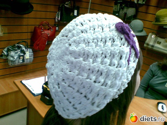 белый беретик для Марины, альбом: мои хобби