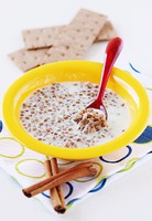 Гречневая каша с соевым молоком и корицей