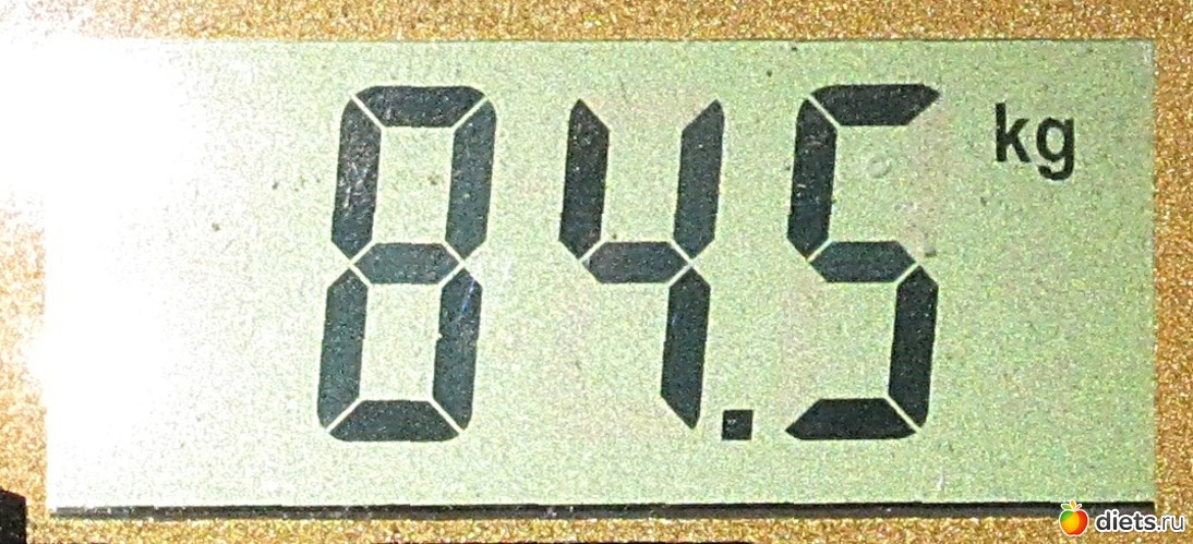24 апреля 2012, альбом: показания на дисплее весов и графики веса
