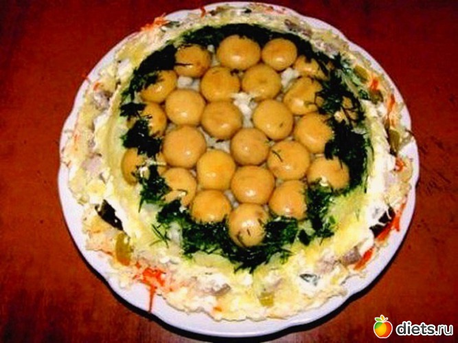 5 фото: Украшения салатов и иных блюд