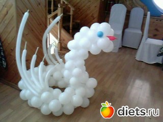 Украшение шарами.