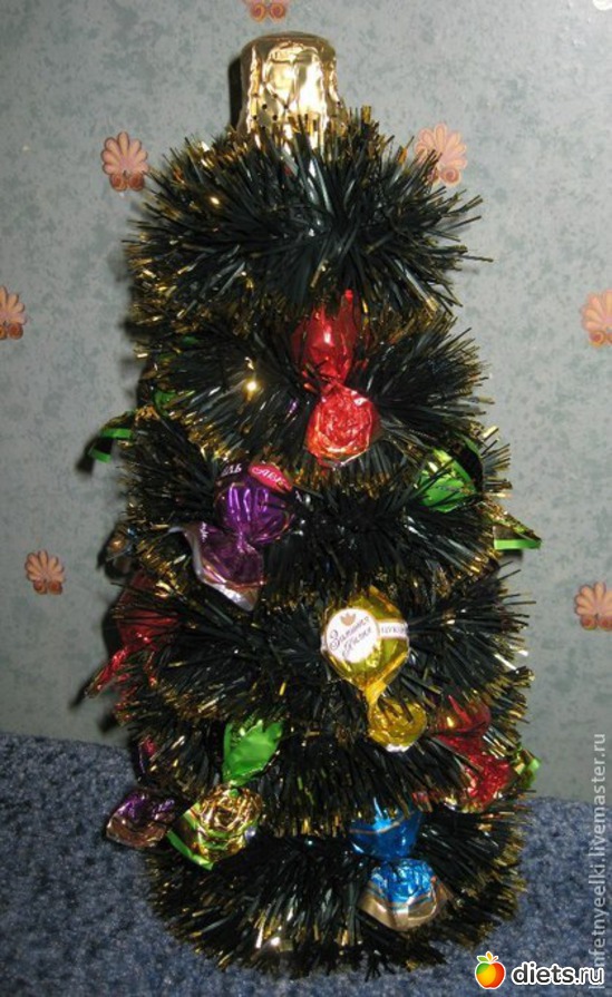 7 фото: Елки из конфет