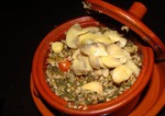 Гречневая каша со шпинатом и грибами в горшочках (БЕЗ МАСЛА) на 100 гр 76,79 ккал