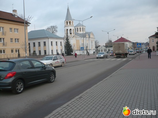 так выглядит центр города, альбом: мой родной город Укмерге