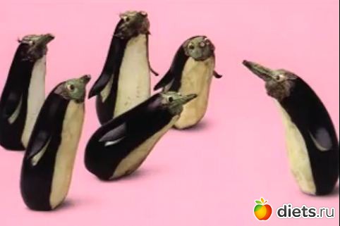 Пингвины-баклажаны