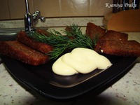 Чесночные гренки с сырным соусом! Мужу к пиву, быстро и как говорит муж ооочень вкустно! Делала сама!