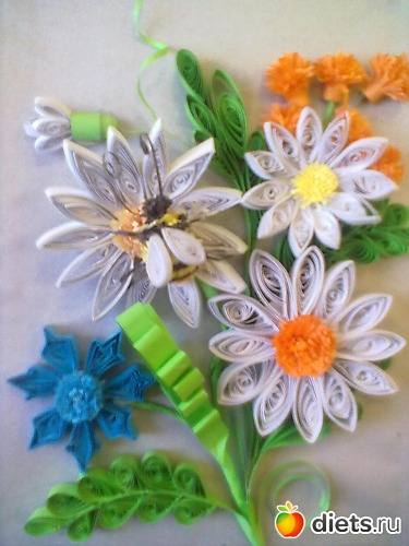 квиллинг ромашки, альбом: мои работы.
