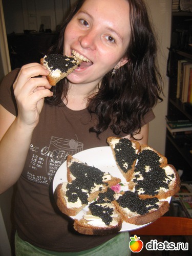 Как же я люблю черную икорку!!!