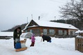 Деревенский быт зимой