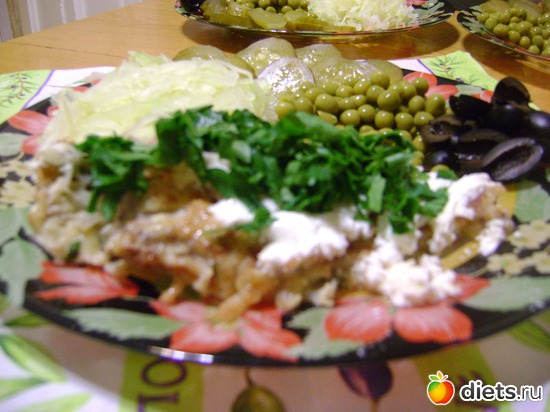 Пример праздничной сервировки мяса от Сергея :)), альбом: Рождественский пирог от Журавлика