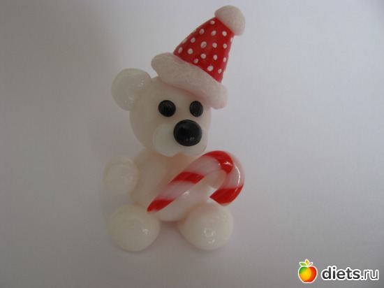 Статуэтка "Новогодний мишка с конфеткой", альбом: Мое творчество))