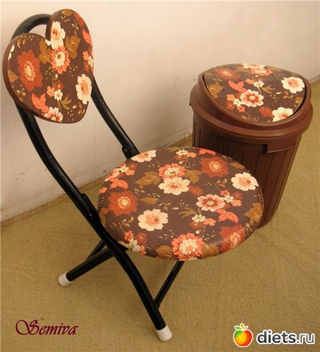 Декупаж стульчика и мусорного ведра, альбом: Творчество