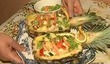 Салат с креветками и болгарским перцем
