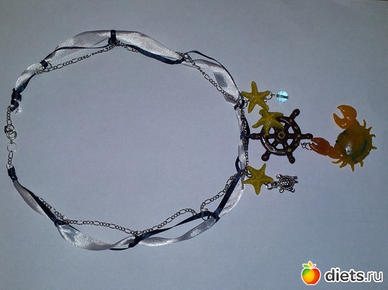 подвеска "хочу на море", альбом: украшения из полимерной глины на заказ