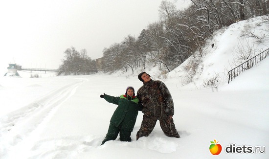 Мы красавцы удалые! А на заднем плане мост через Амур, альбом: Новый год 2011-2012