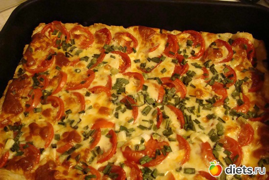 пирог с сыром и помидорами, альбом: Разные вкусняшки