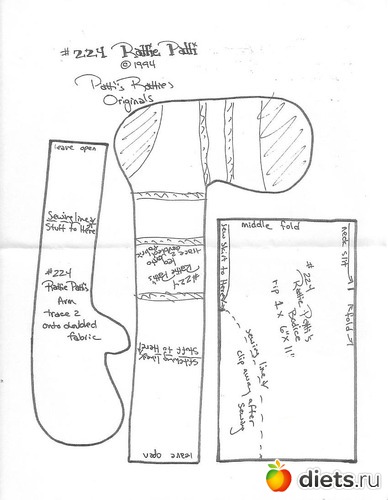 2 фото: Реггеди Энн.Выкройки.