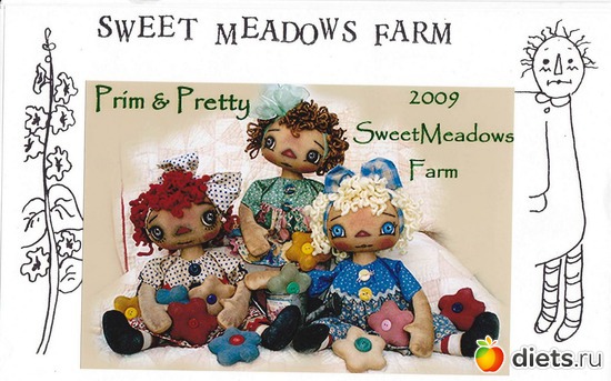 3 фото: Реггеди Энн.Выкройки.