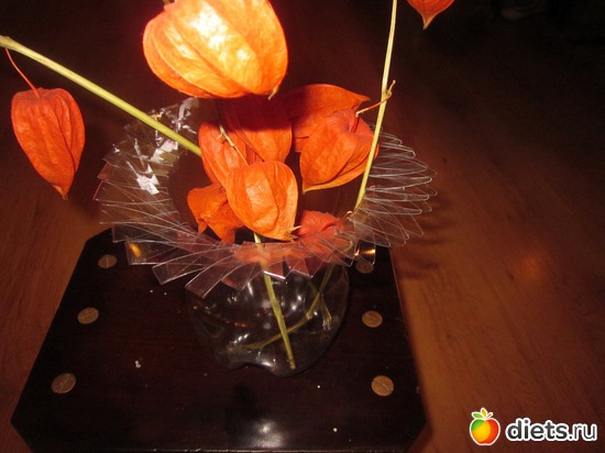 букет в вазе, альбом: Вазочки из бутылок