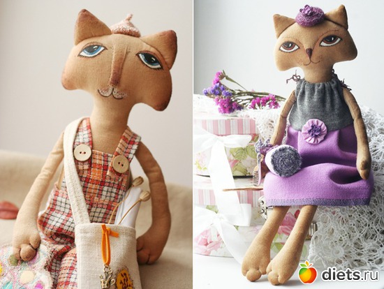 1 фото: Чердачная кошка + выкройка от чудесной девушки Даши ( Darya Iva)