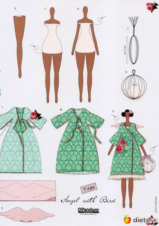 3 фото: Тильда Angel with Bird