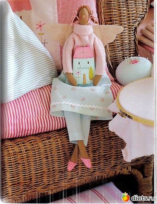 1 фото: Тильда - домашняя фея.Выкройка.