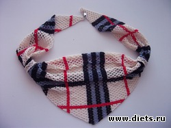 Косынка-колье из бисера "Burberry"