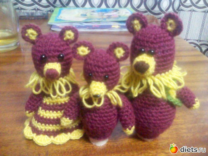 три медведя и машенька. цена 500р, альбом: пальчиковые игрушки