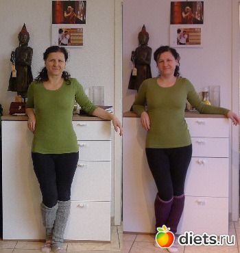 Найдите 10 отличий :), где 55, а где 57 кг?