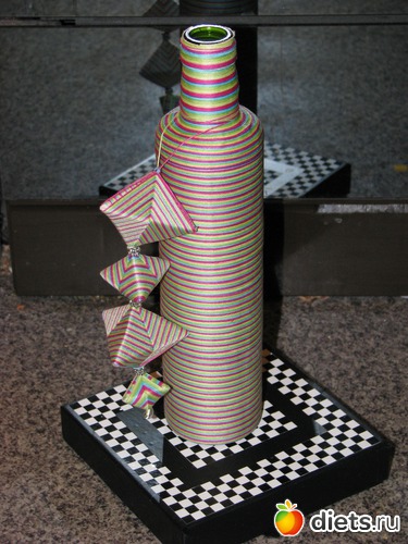 ваза, узор выложен нитками, альбом: мое творчество