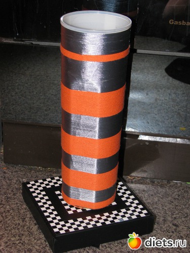 ваза, узор выложен нитками, альбом: мое творчество