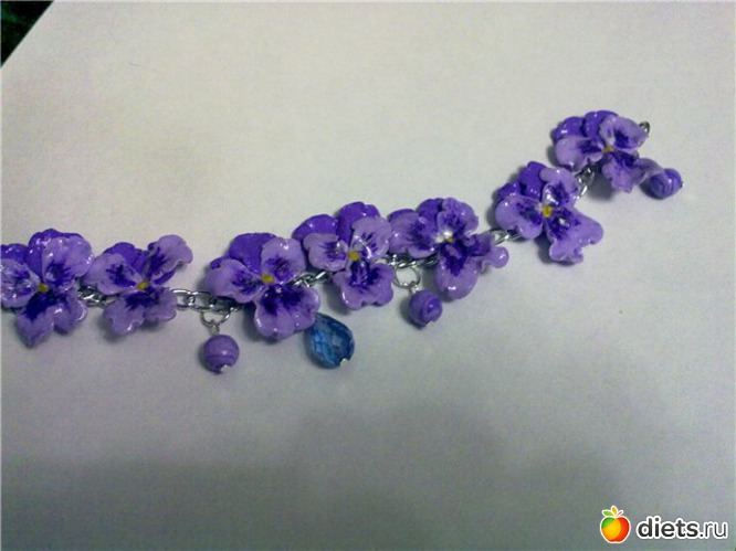 браслет из комплекта для Сони, альбом: украшения из полимерной глины на заказ