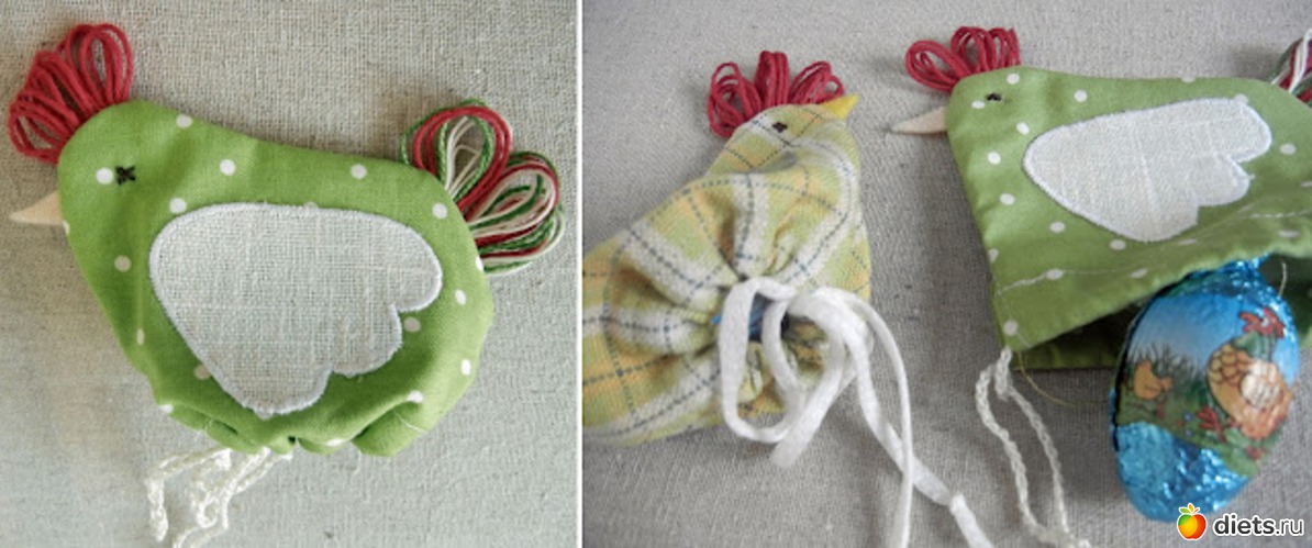1 фото: Пасхальная курочка - чехольчик для яиц. Выкройка