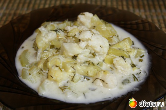 тушеный кабачок с цветной капустой, альбом: Фотографии Ваших блюд