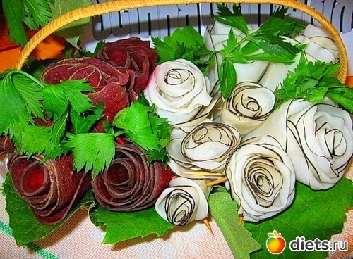 Украшения салатов и иных блюд