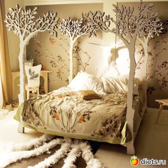 Кровать - аллея, альбом: Спальня