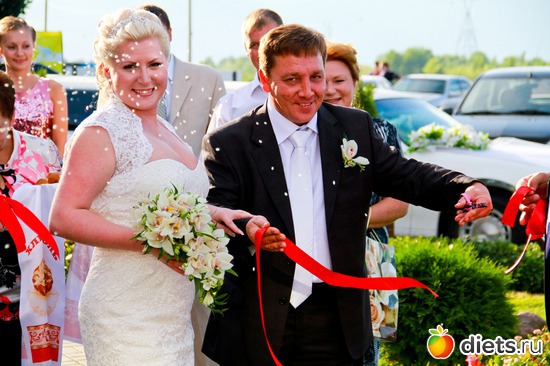 С любимкой.