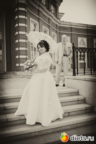 невеста с зонтиком