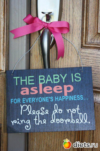 Малыш заснул и для всеобщего счастья, просьба не звонить в звонок :))), альбом: Креатив