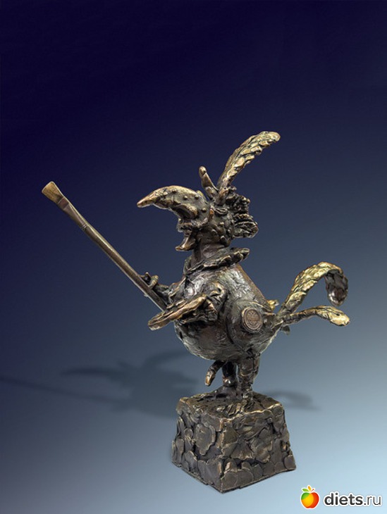 2 фото: бронзовые скульптуры Олега Пинчука