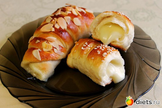 7 фото: Французские булочки с заварным кремом «Парижанка»