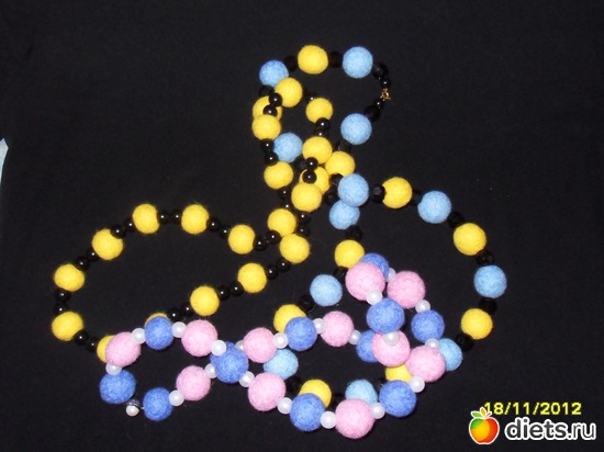 валяные бусы ручной работы, альбом: Наши руки не для скуки