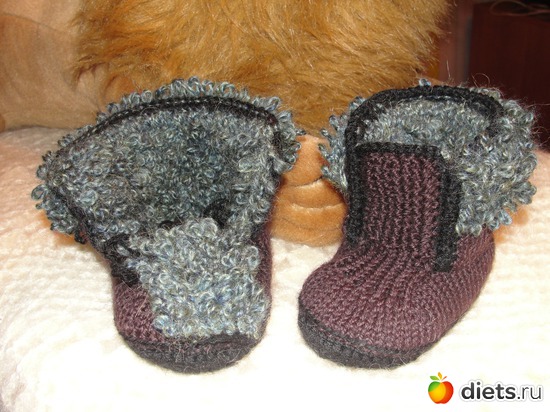 Валеночки для внучонка, альбом: вяжем-повяжем