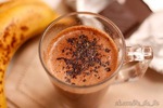 Горячий банановый коктейль с шоколадом (105 ккал/100 гр)