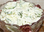 Салат из зеленой редьки с огурцом (100 гр - 57.03 ккал)