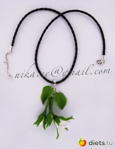 6 фото: бижутерия из холодного фарфора