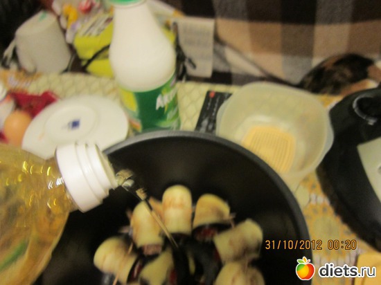 и полить немного растительного масла, альбом: очень вкусные рулетики из баклажанов .