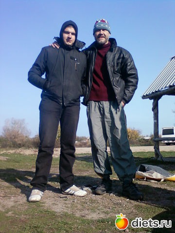 Сын со своим папой